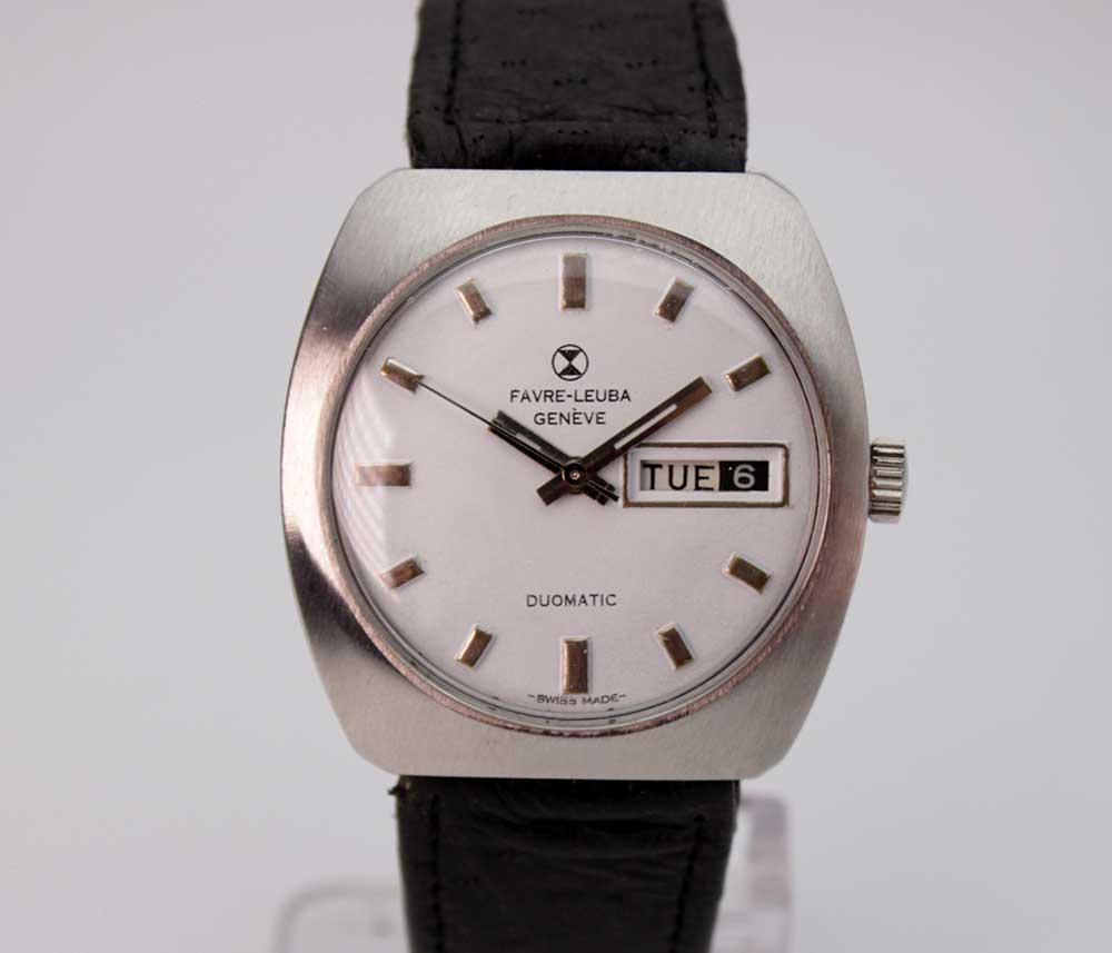 FAVRE LEUBA DUOMATIC 70er Jahre 36mm