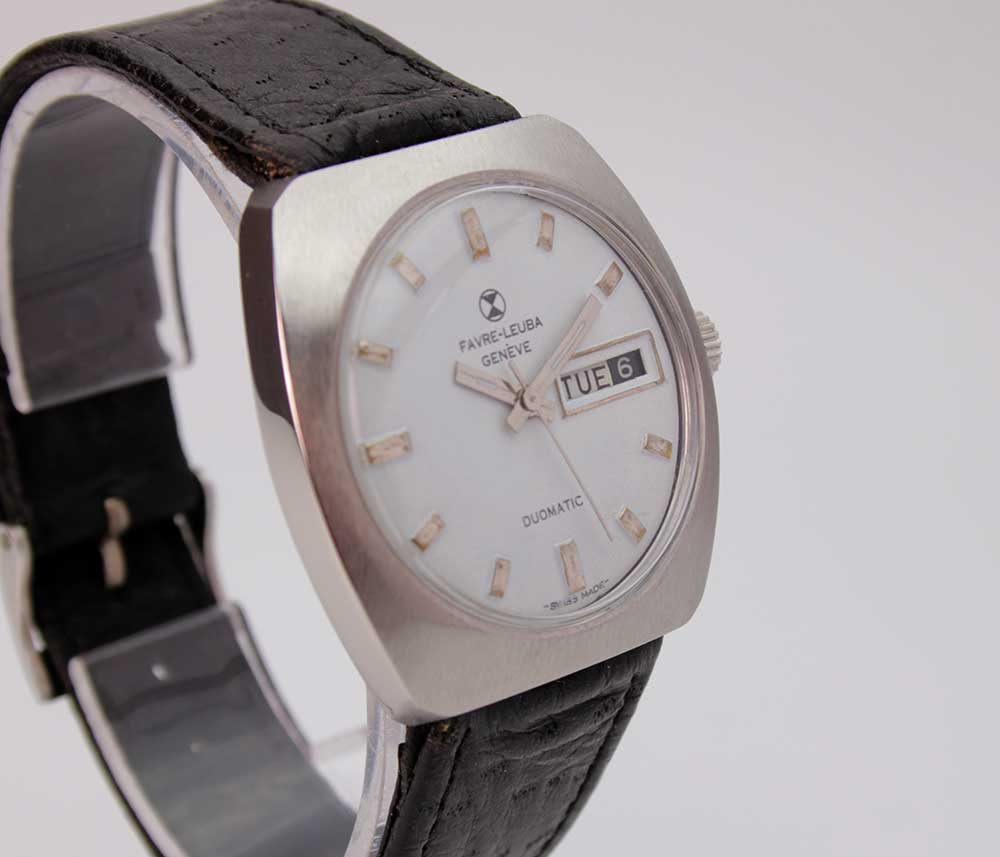 FAVRE LEUBA DUOMATIC 70er Jahre 36mm