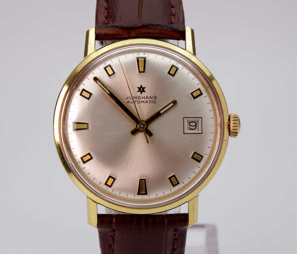 JUNGHANS AUTOMATIK 70er Jahre 35mm Uhrmacher Kronberg Uhrenservice